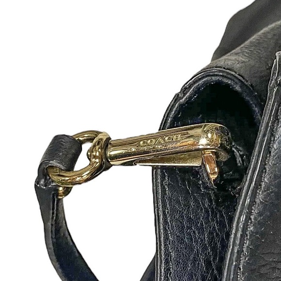 Coach Minetta Pebbled Leather Satchel Crossbody Handbag - Picture 6 of 10